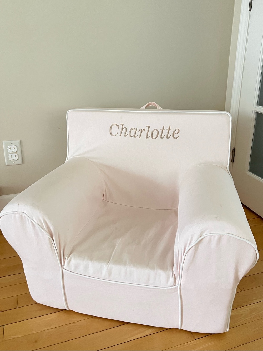 Pottery Barn Kids Anywhere Chair Twill with Piping Collection *Personalized